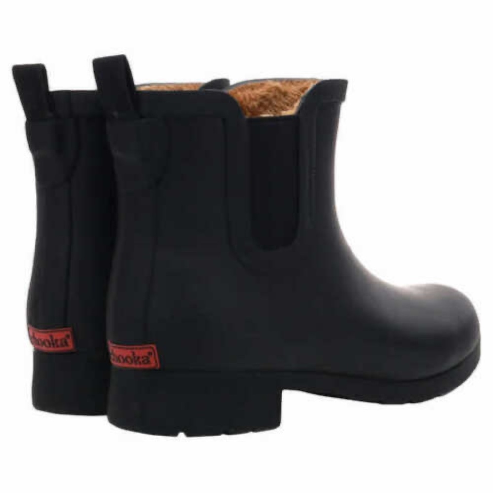 NEW CHOOKA WATERPROOF RAIN BOOT SHOT BLACK BOOTIE